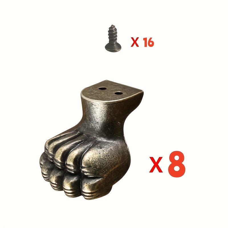 Cabinet Hinge Overlay - 8 pz. Piedini Decorativi Antichi in